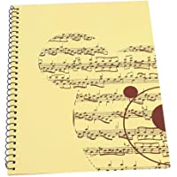 Bnineteenteam Libro de Papel del manuscrito Musical- 50 páginas en Blanco Cuaderno de partituras para músicos Papel del…